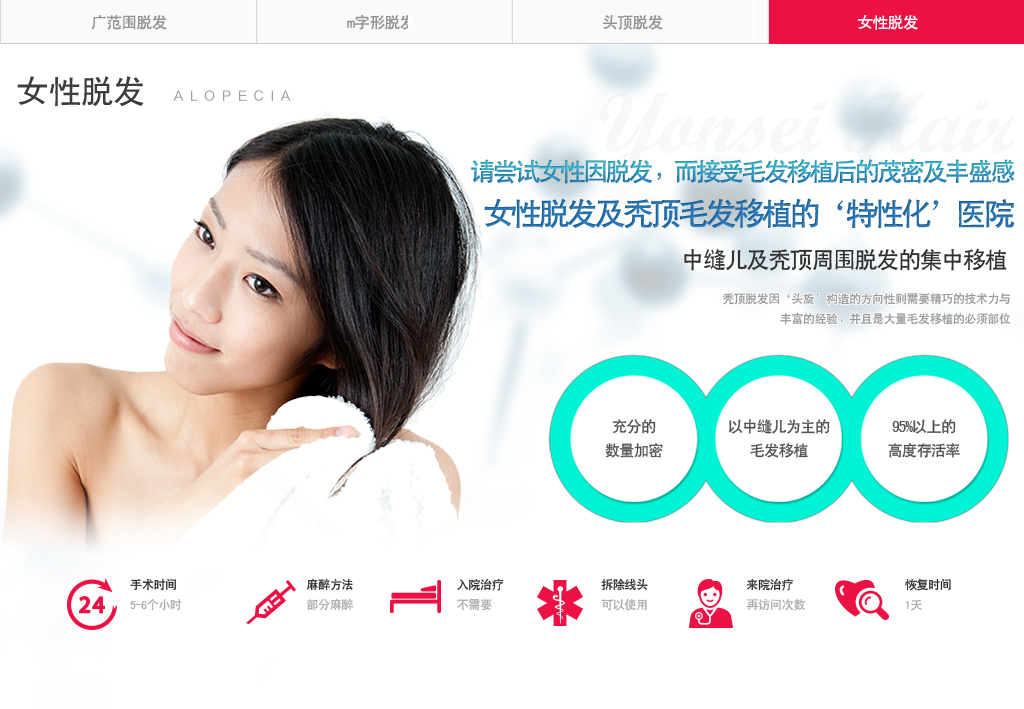 女性脱发